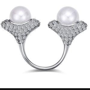 Adjustable Pearl Ring